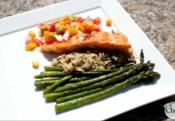 Grilled Salmon With Mango Sauce
